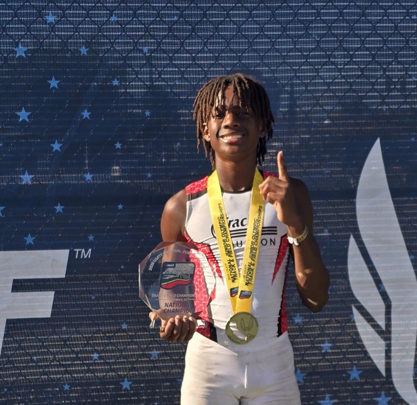 Jace Coleman on the podium at the 2026 National Junior Olympics