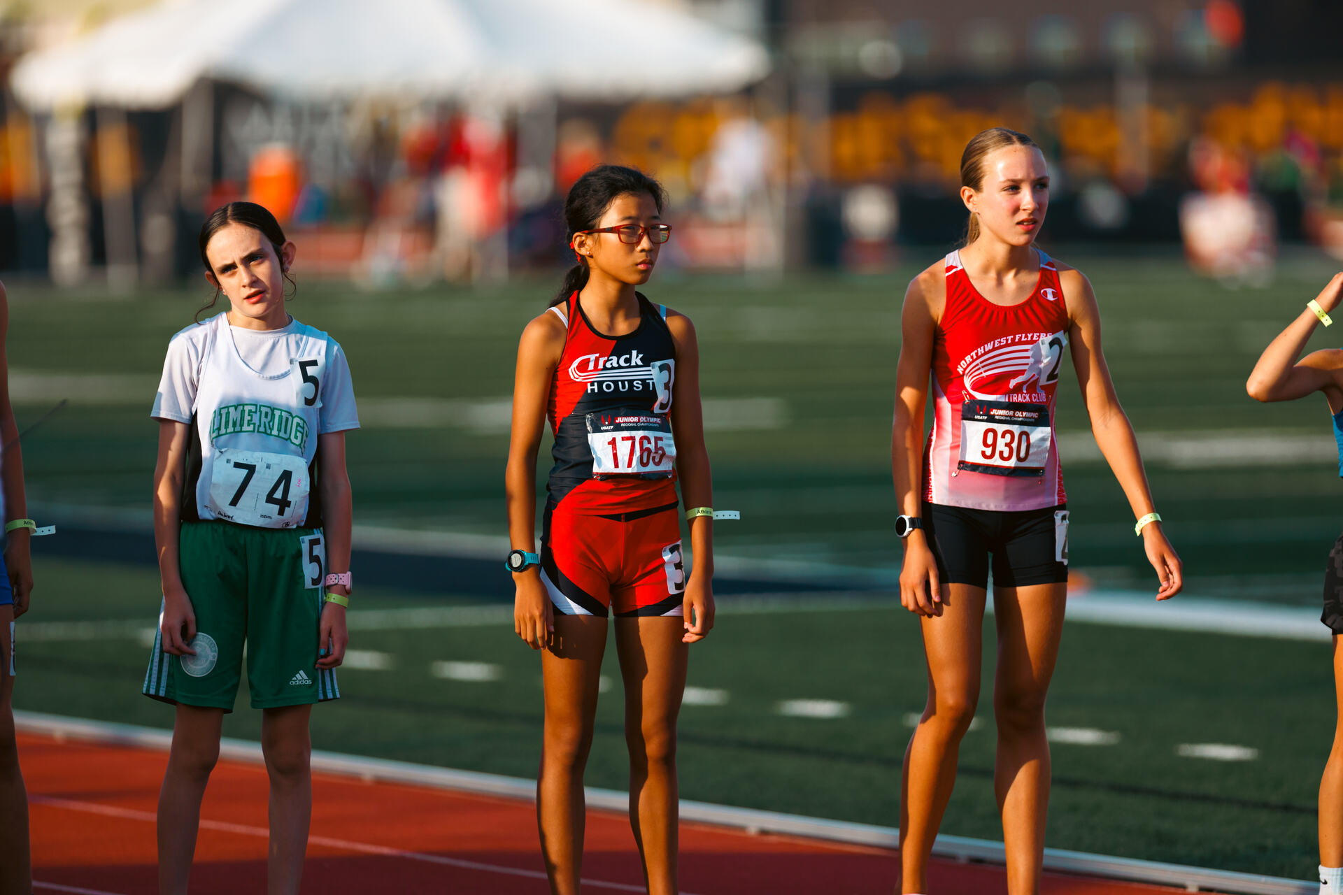 Track Houston athletes competing at the USATF Region 12 Championships.